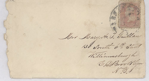 Envelope of James W. Vanderhoef letter