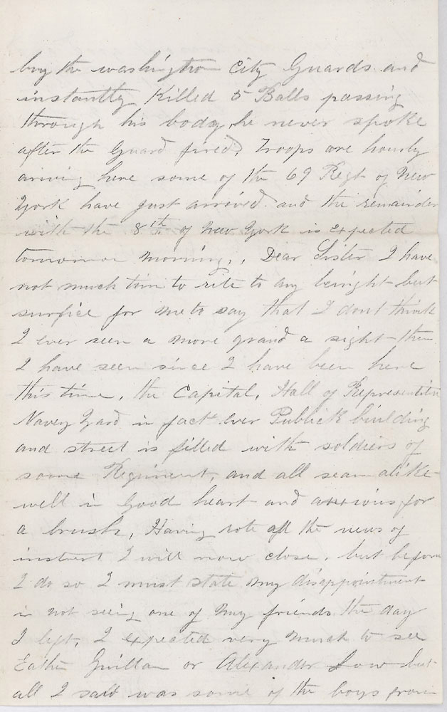 Letter by James W. Vanderhoef, May 1, 1861, page 3