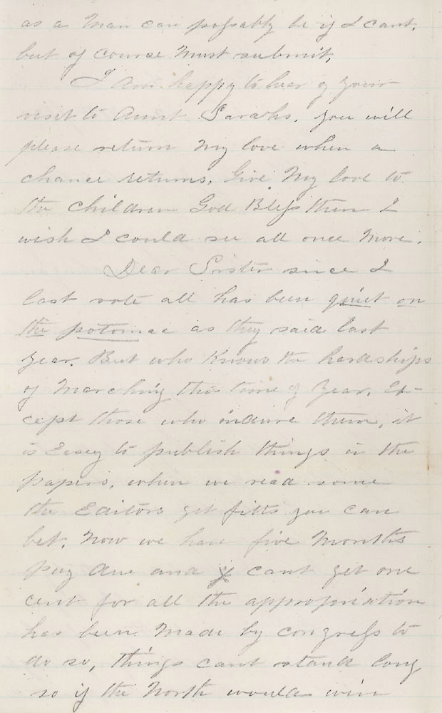 Letter by James W. Vanderhoef, Jan. 31, 1863, page 2