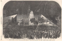 illustration of Fireworks at Brooklyn City Hall