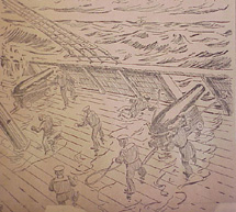 illustration of the war at sea
