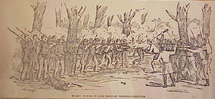 illustration of Fight in the woods before Fredericksburg
