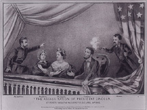 drawing of the Assassination of President Lincoln