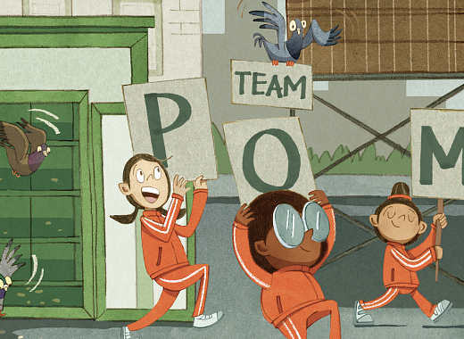 Team Pom detail. Illustration courtesy Studio Roxas.