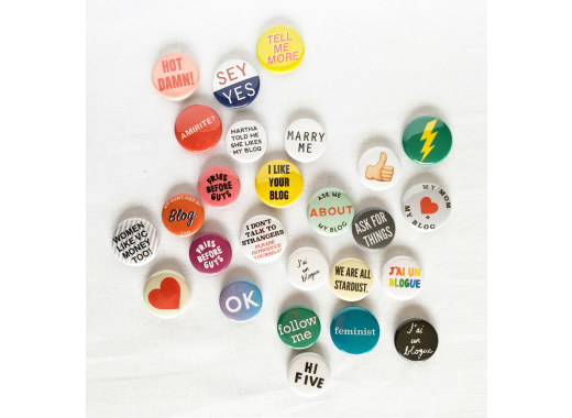 An assortment of buttons