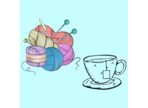 Yarn and Teacup Illustration